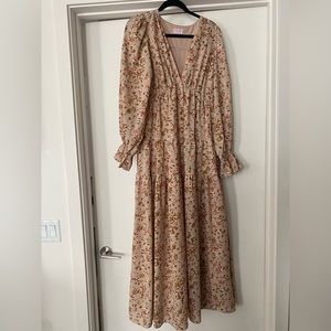 Beautiful Pink Floral Maxi Dress